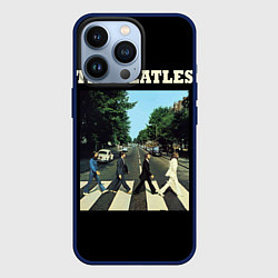 Чехол для iPhone 13 Pro The Beatles: Abbey Road, цвет: 3D-тёмно-синий