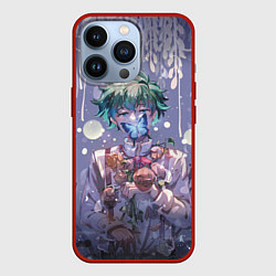 Чехол для iPhone 13 Pro My Hero Academia в кустах, цвет: 3D-красный