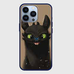 Чехол для iPhone 13 Pro Как приручить дракона, цвет: 3D-тёмно-синий