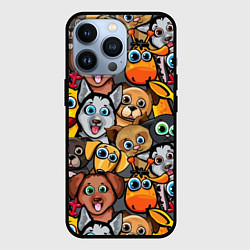 Чехол iPhone 13 Pro Веселые собаки