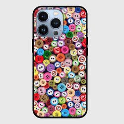 Чехол iPhone 13 Pro Пуговицы - паттерн