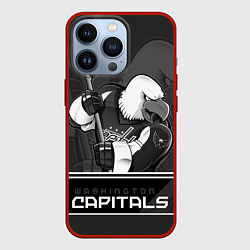 Чехол для iPhone 13 Pro Washington Capitals: Mono, цвет: 3D-красный