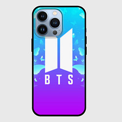 Чехол iPhone 13 Pro BTS: Violet Butterflies