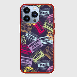 Чехол iPhone 13 Pro Разноцветные ретро кассеты