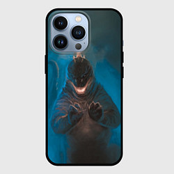 Чехол для iPhone 13 Pro Blue Godzilla, цвет: 3D-черный