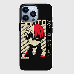 Чехол iPhone 13 Pro My Hero Academia красные волосы