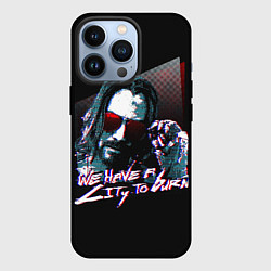 Чехол iPhone 13 Pro Cyberpunk 2077: City to Burn