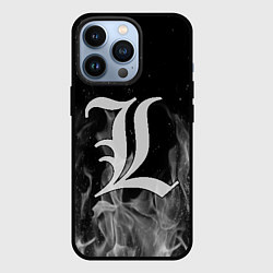 Чехол iPhone 13 Pro L letter flame gray