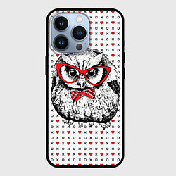 Чехол iPhone 13 Pro Мудрая сова в очках
