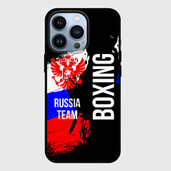 Чехол iPhone 13 Pro Boxing Russia Team и герб РФ