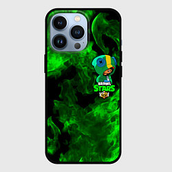 Чехол для iPhone 13 Pro Brawl Stars LEON, цвет: 3D-черный