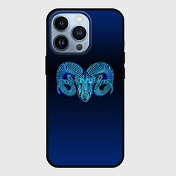 Чехол для iPhone 13 Pro Знаки Зодиака Овен, цвет: 3D-черный