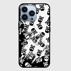 Чехол для iPhone 13 Pro Черепа, цвет: 3D-черный