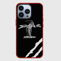 Чехол для iPhone 13 Pro XXXTENTACION SKINS, цвет: 3D-красный