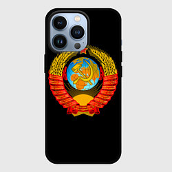 Чехол для iPhone 13 Pro СССР, цвет: 3D-черный