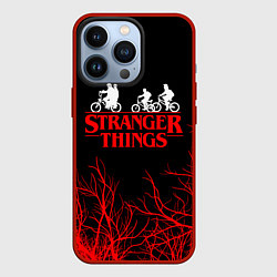 Чехол для iPhone 13 Pro STRANGER THINGS, цвет: 3D-красный
