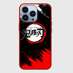 Чехол для iPhone 13 Pro KIMETSU NO YAIBA, цвет: 3D-красный