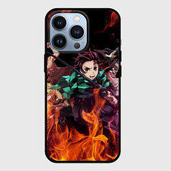 Чехол для iPhone 13 Pro KIMETSU NO YAIBA, цвет: 3D-черный