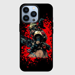 Чехол iPhone 13 Pro Bloodhound 3D Black