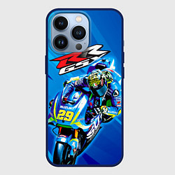 Чехол для iPhone 13 Pro Suzuki MotoGP, цвет: 3D-тёмно-синий