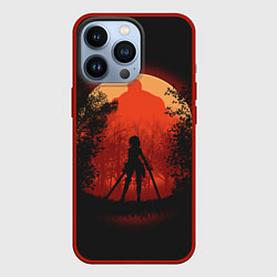 Чехол для iPhone 13 Pro Атака Титанов, цвет: 3D-красный