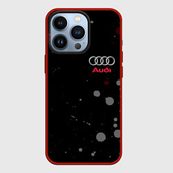 Чехол для iPhone 13 Pro AUDI, цвет: 3D-красный