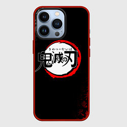 Чехол для iPhone 13 Pro KIMETSU NO YAIBA, цвет: 3D-красный