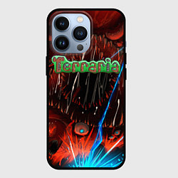 Чехол для iPhone 13 Pro Terraria, цвет: 3D-черный