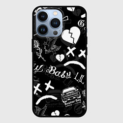 Чехол для iPhone 13 Pro LIL PEEP, цвет: 3D-черный