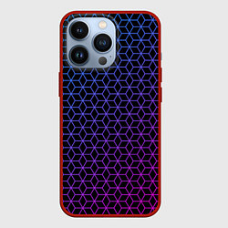 Чехол для iPhone 13 Pro Geometry, цвет: 3D-красный