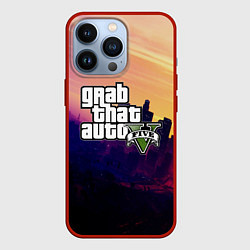 Чехол для iPhone 13 Pro GTA 5, цвет: 3D-красный