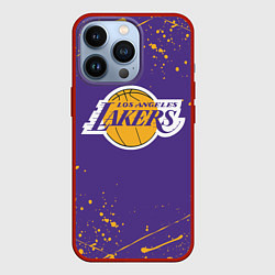 Чехол для iPhone 13 Pro LA LAKERS, цвет: 3D-красный