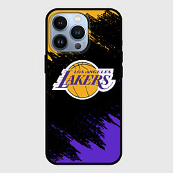 Чехол для iPhone 13 Pro LA LAKERS, цвет: 3D-черный