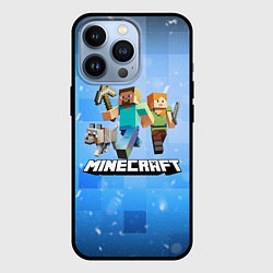 Чехол для iPhone 13 Pro Minecraft Майнкрафт, цвет: 3D-черный