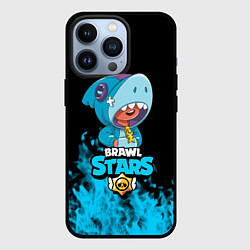 Чехол для iPhone 13 Pro Brawl stars leon shark, цвет: 3D-черный