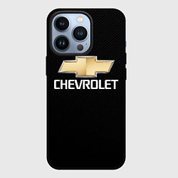 Чехол для iPhone 13 Pro CHEVROLET, цвет: 3D-черный