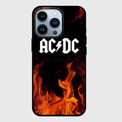 Чехол для iPhone 13 Pro AC DC, цвет: 3D-черный