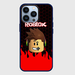 Чехол для iPhone 13 Pro ROBLOX, цвет: 3D-тёмно-синий