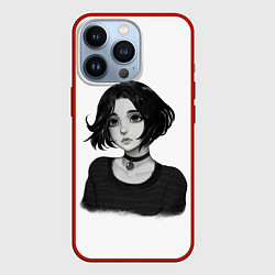 Чехол для iPhone 13 Pro Девушка Думер, цвет: 3D-красный