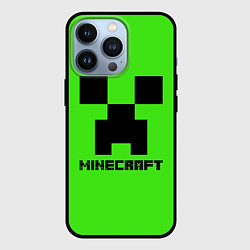 Чехол для iPhone 13 Pro MINECRAFT, цвет: 3D-черный