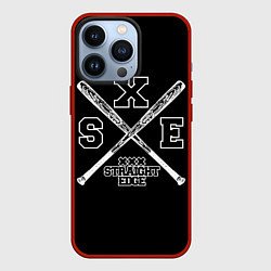 Чехол для iPhone 13 Pro Straight edge, цвет: 3D-красный