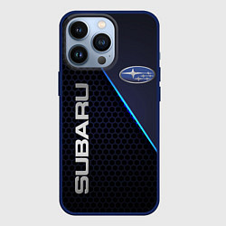 Чехол для iPhone 13 Pro SUBARU, цвет: 3D-тёмно-синий