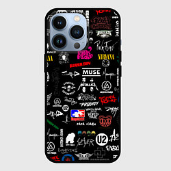Чехол iPhone 13 Pro ЛОГОТИПЫ РОК ГРУПП