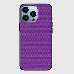 Чехол для iPhone 13 Pro Фиолетовая волна, цвет: 3D-черный