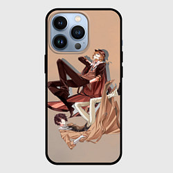 Чехол для iPhone 13 Pro Дазай и Чуя, цвет: 3D-черный