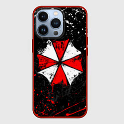 Чехол для iPhone 13 Pro RESIDENT EVIL UMBRELLA, цвет: 3D-красный
