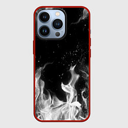 Чехол для iPhone 13 Pro БЕЛЫЙ ОГОНЬ, цвет: 3D-красный