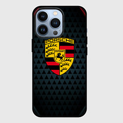 Чехол для iPhone 13 Pro PORSCHE, цвет: 3D-черный