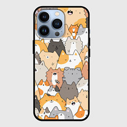 Чехол iPhone 13 Pro Кошачья стая