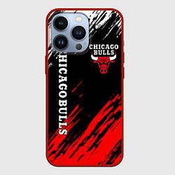 Чехол для iPhone 13 Pro CHICAGO BULLS, цвет: 3D-красный